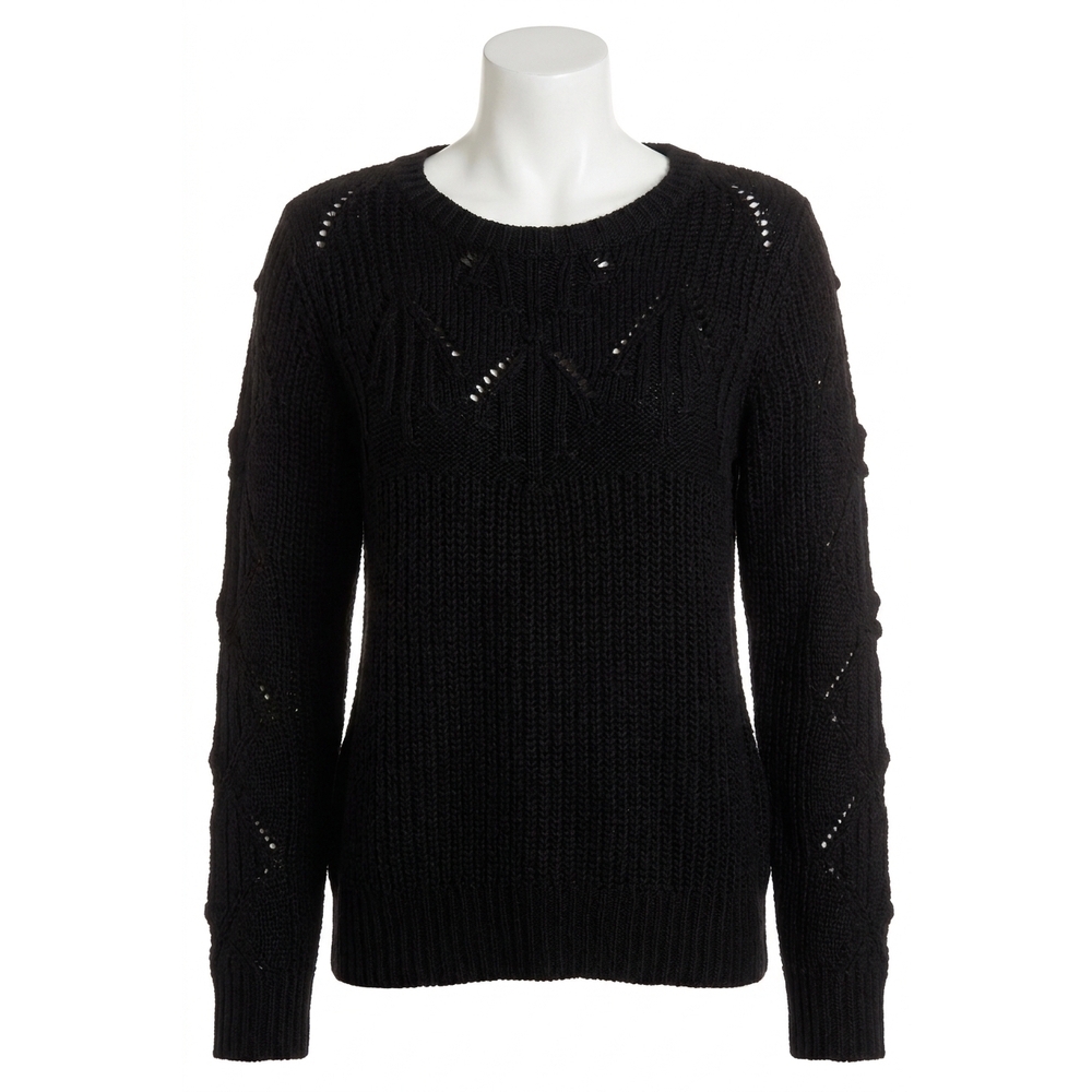 NEW FRENCH KYSS knit sweater in black